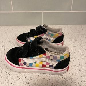 VANS KIDS OLD SKOOL CHECKERBOARD SHOE